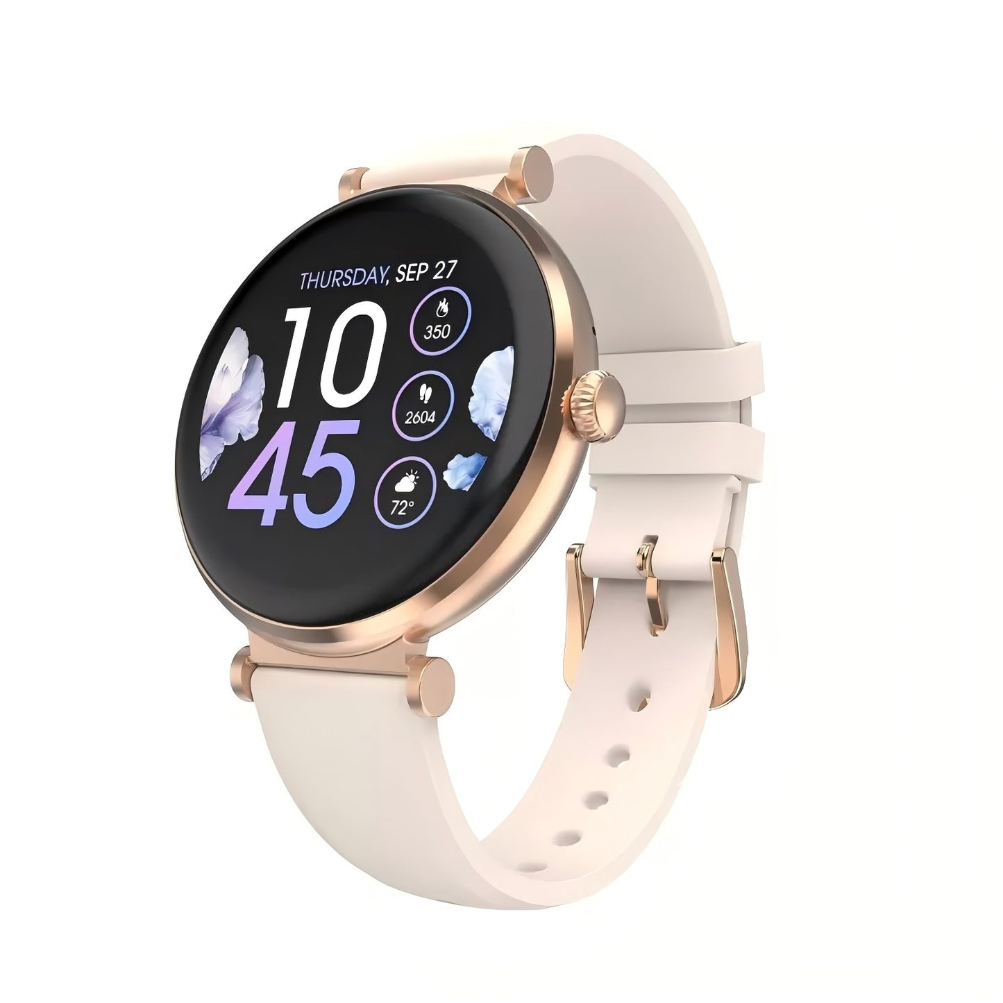 Elegant Round Smartwatch with AMOLED Screen and Holistic Health Tracking