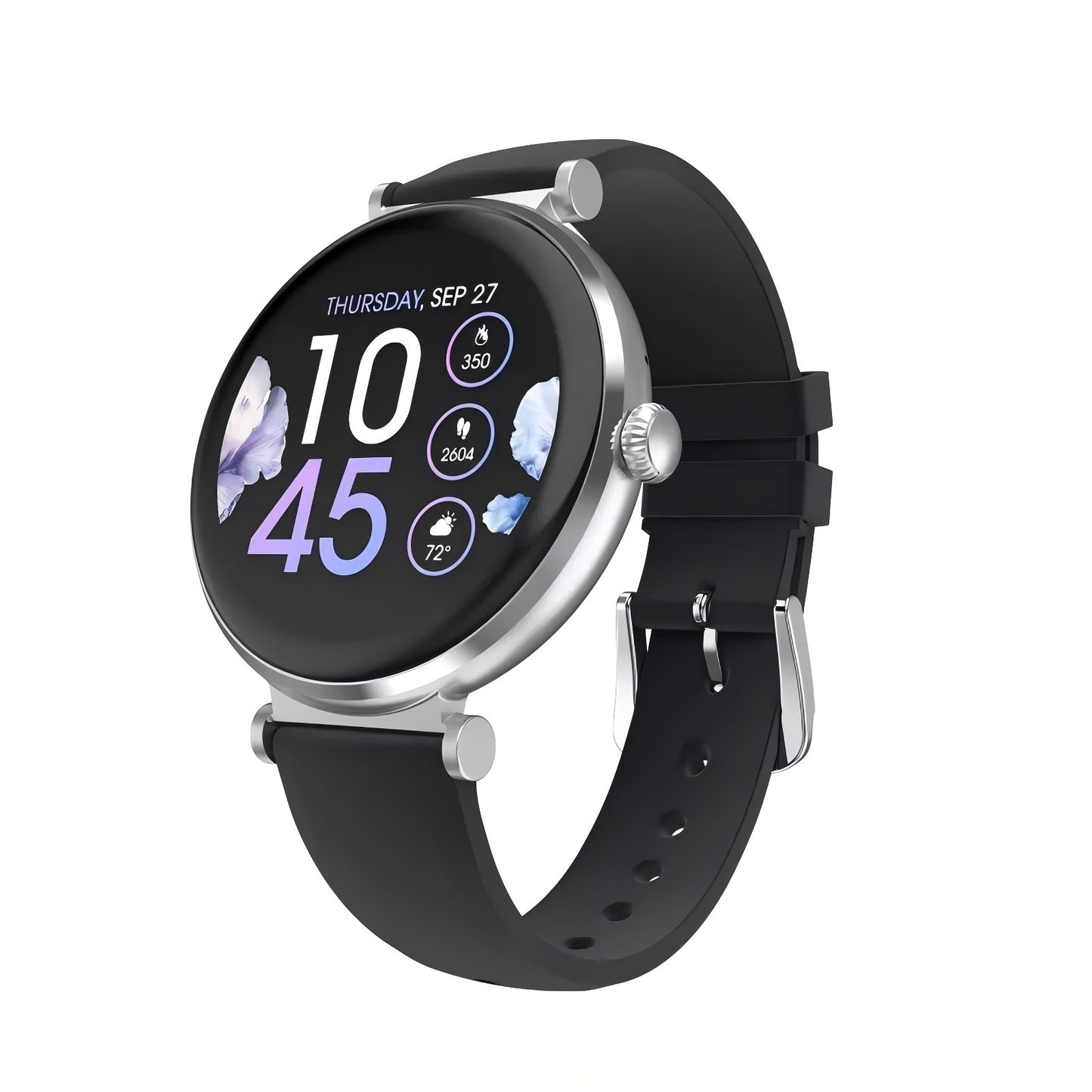 Elegant Round Smartwatch with AMOLED Screen and Holistic Health Tracking