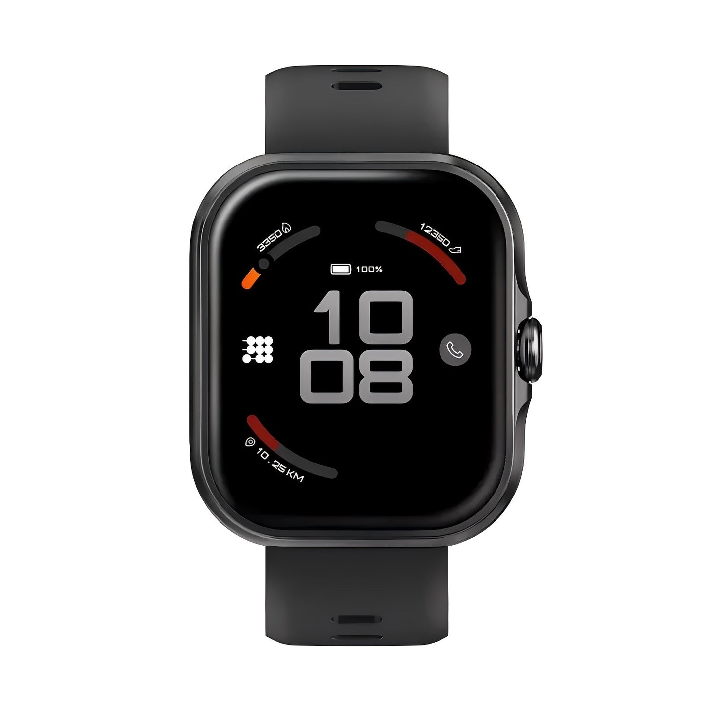 Premium Square-Face Smartwatch with AMOLED Display and GPS Navigation