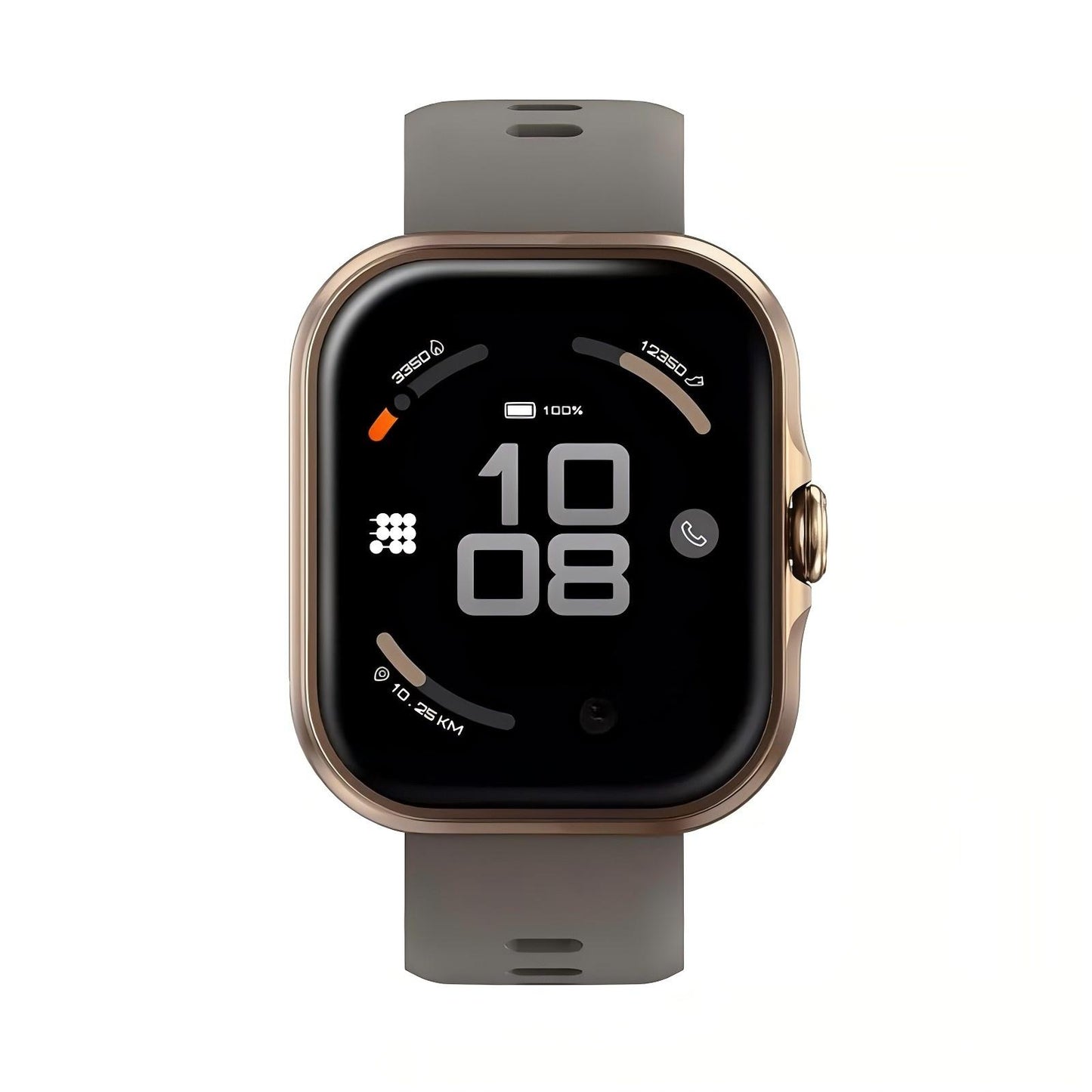 Premium Square-Face Smartwatch with AMOLED Display and GPS Navigation