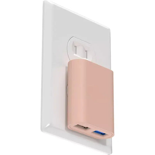 Slim Dual-Port USB Wall Charger with Space-Saving Foldable Plug